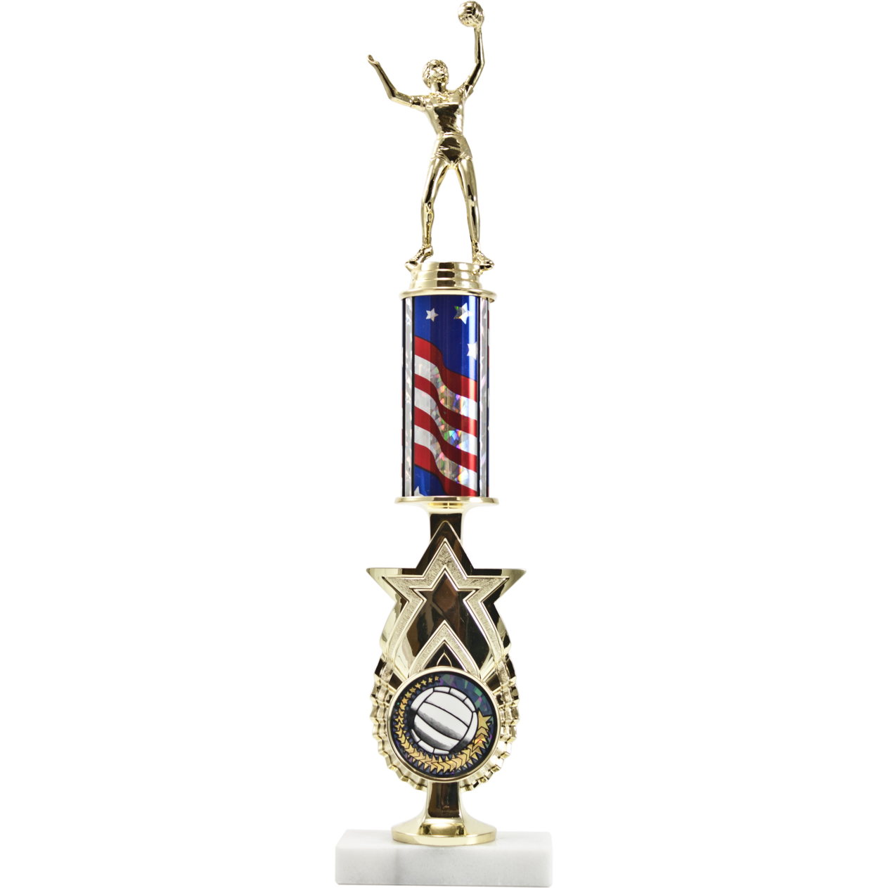 EXCLUSIVE Star Riser with Round Column Award trophy