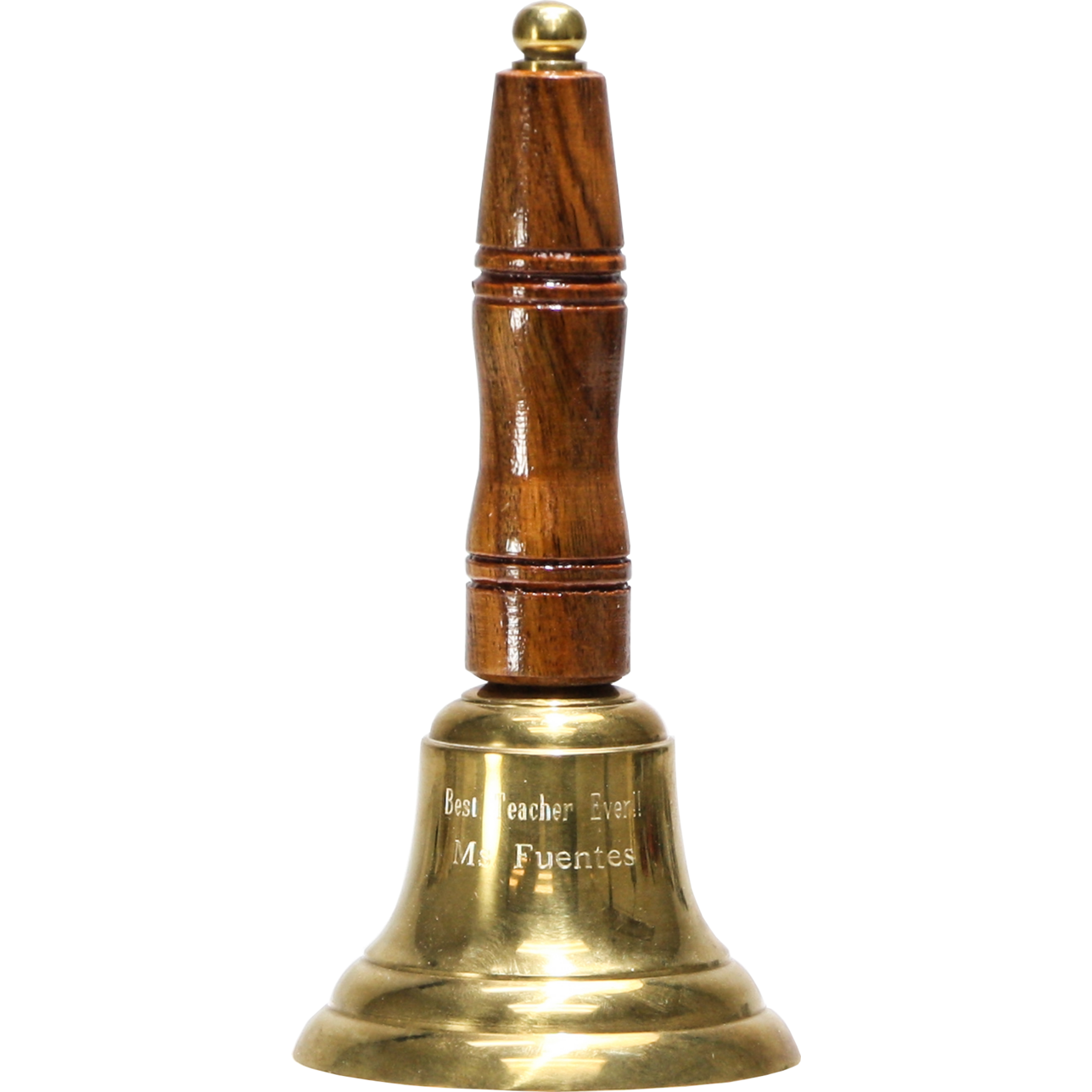 Brass Bell with Wood Handle